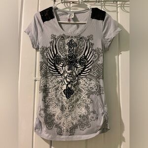 Ransom bling tee-large VGUC